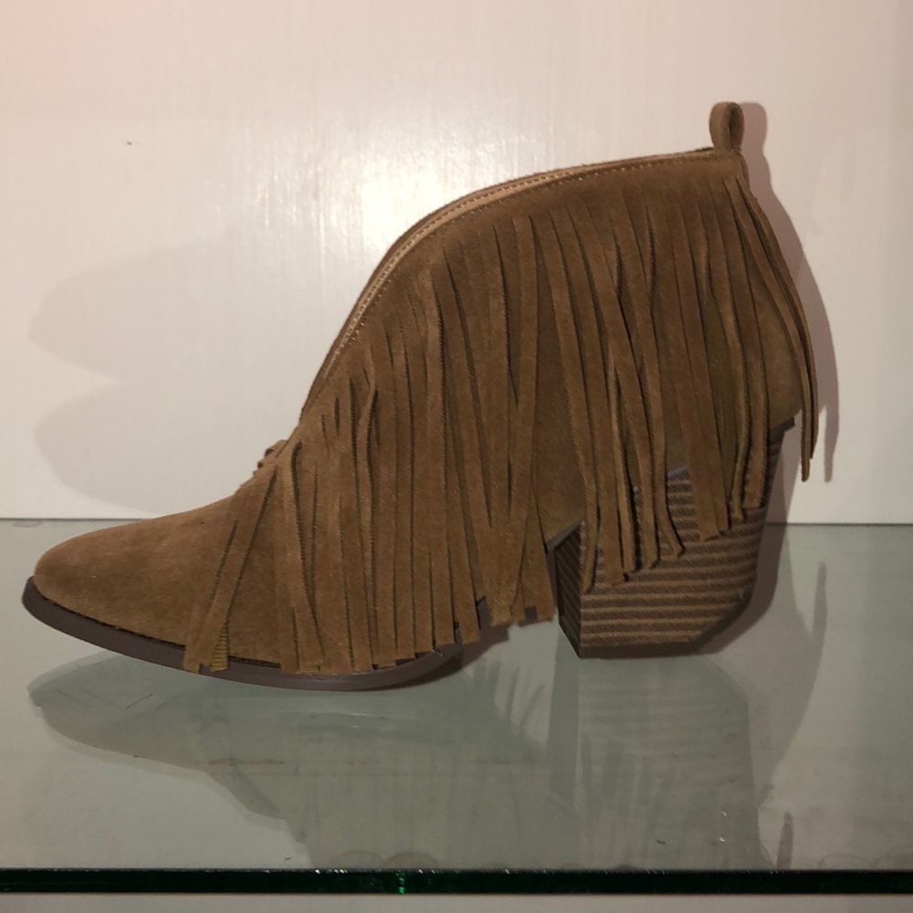 Fringe booties